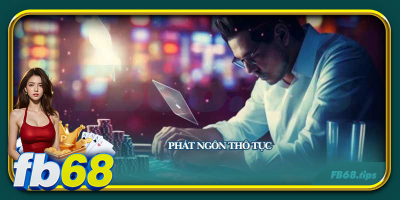 Nhà cái ngăn cấm cược thủ có những phát ngôn không văn minh